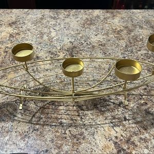 Candle holders gold